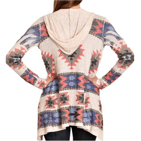 Beige Aztec Cardigan - Picture 2 of 6